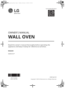 Manual de uso LG WSEP4727F Horno