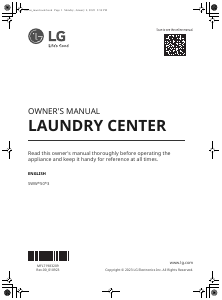 Manual de uso LG SWWE50N3 Lavasecadora