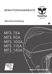 Bedienungsanleitung Tohatsu MFS 75A Aussenborder