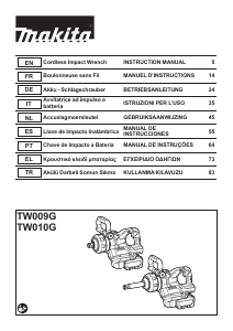 Εγχειρίδιο Makita TW010G Κρουστικό κλειδί