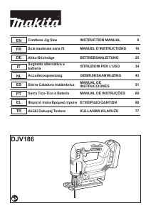 Εγχειρίδιο Makita DJV186 Σέγα