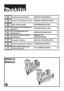 Bruksanvisning Makita BN001G Spikpistol