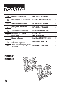 Bedienungsanleitung Makita DBN610 Nagler