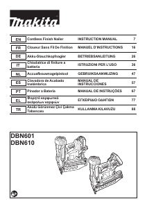Manual de uso Makita DBN601 Clavadora