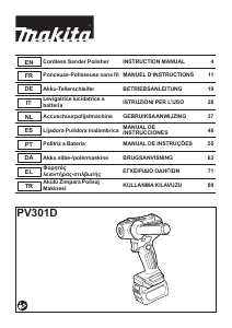 Mode d’emploi Makita PV301D Polisseuse