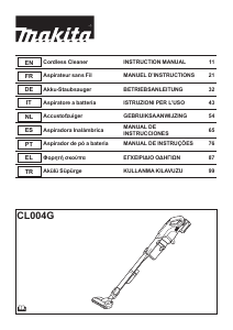 Bruksanvisning Makita CL004G Dammsugare