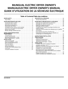 Mode d’emploi Maytag MED6630MBK Sèche-linge