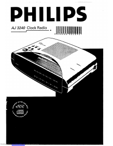 Bruksanvisning Philips AJ3240 Klockradio