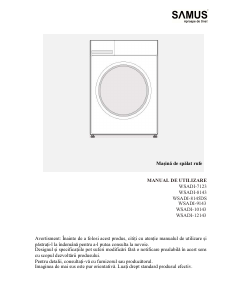 Manual Samus WSADI-12143 Mașină de spălat