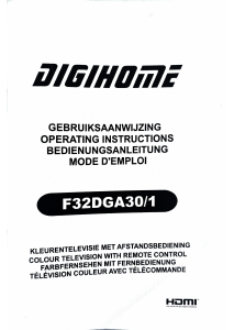 Mode d’emploi Digihome F32DGA30/1 Téléviseur LED