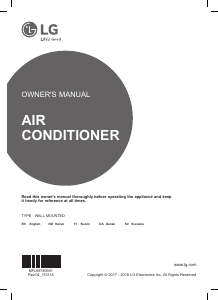 Manual LG F09MK Air Conditioner