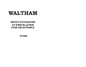 Mode d’emploi Waltham WTOMB Four