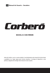 Bruksanvisning Corberó CSBCM850N Torktumlare