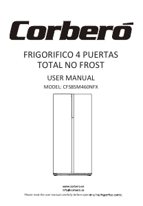 Bruksanvisning Corberó CFSBSM460NFX Kyl-frys