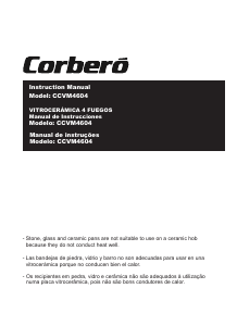 Manual de uso Corberó CCVM4604 Placa