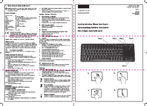 Bruksanvisning Vivanco IT-KB FM Touch Tangentbord