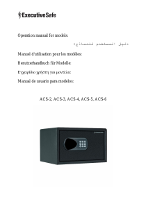 Handleiding ExecutiveSafe ACS-2 Kluis