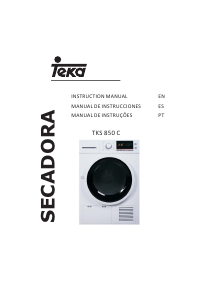 Manual de uso Teka TKS 850 C BL Secadora