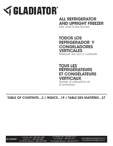 Mode d’emploi Gladiator GARF30FDGB Réfrigérateur