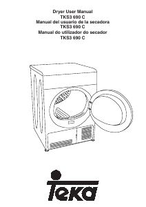 Manual Teka TKS3 690 C Máquina de secar roupa