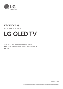 Käyttöohje LG OLED55E9PLA OLED-televisio