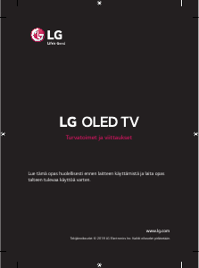 Käyttöohje LG OLED65B8PLA OLED-televisio