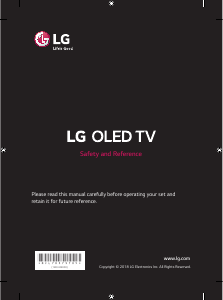 Bruksanvisning LG OLED65C8PLA OLED TV