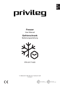 Bruksanvisning Privileg PFN W17160D Frys
