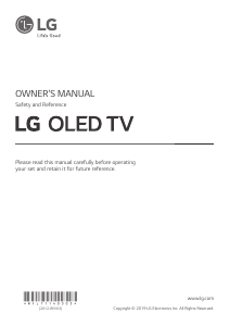 Bruksanvisning LG OLED65C9PLA OLED TV