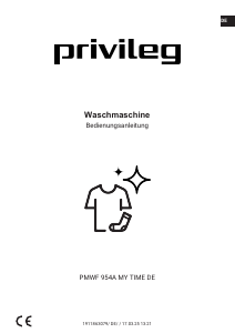 Bedienungsanleitung Privileg PMWF 954A MY TIME DE Waschmaschine