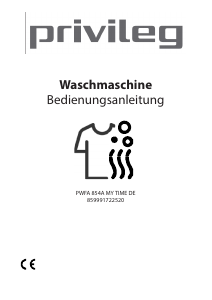 Manual Privileg PWFA 854A MY TIME DE Washing Machine
