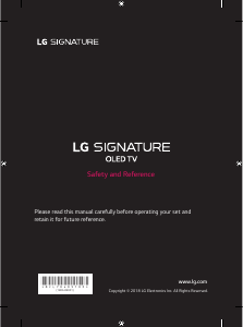 Bruksanvisning LG OLED65W8PLA OLED TV