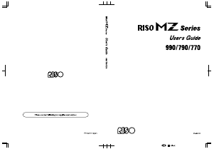 Handleiding RISO MZ990 Multifunctional printer