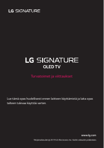 Käyttöohje LG OLED65W9PLA OLED-televisio