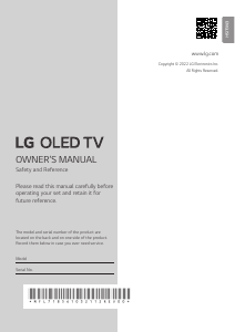 Bruksanvisning LG OLED77C25LB OLED TV