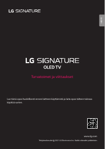 Käyttöohje LG OLED88Z19LA OLED-televisio