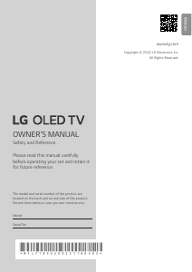 Handleiding LG OLED97G29LA OLED televisie