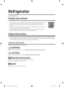 Manual Samsung RS80F66KBF Frigorífico combinado