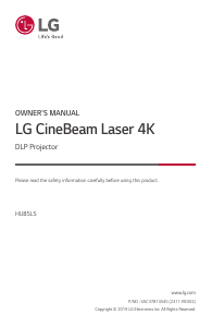 Manual LG HU85LS Projector