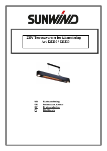 Bruksanvisning Sunwind 421330 Terrassvärmare