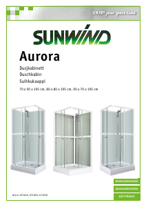 Bruksanvisning Sunwind 671620 Aurora Duschkabin