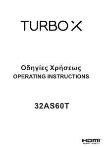 Εγχειρίδιο Turbo-X TXV-32AS60T Τηλεόραση LED