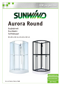 Käyttöohje Sunwind 671680 Aurora Round Suihkukaappi