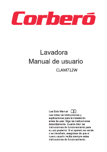Manual de uso Corberó CLAM712W Lavadora