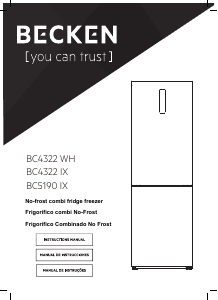 Manual Becken BC4322 WH Fridge-Freezer