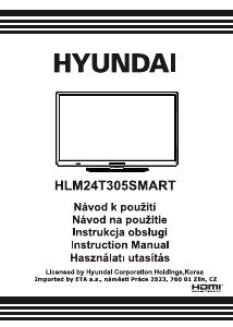 Használati útmutató Hyundai HLM24T305SMART LED-es televízió