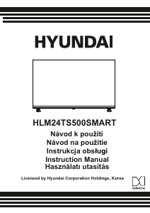 Manuál Hyundai HLM24TS500SMART LED televize