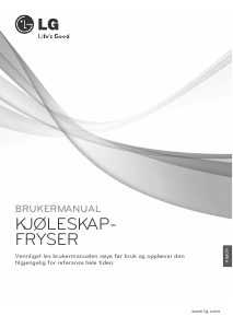 Bruksanvisning LG GB7143A2HZ Kjøle-fryseskap
