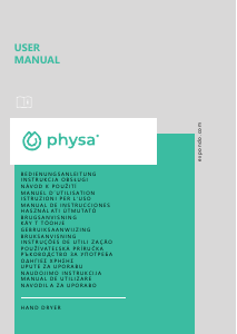 Használati útmutató Physa Oria White Kézszárító