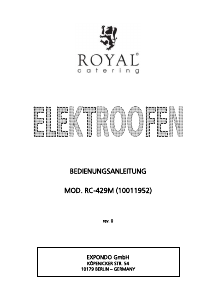 Bedienungsanleitung Royal Catering RC-429M Backofen
